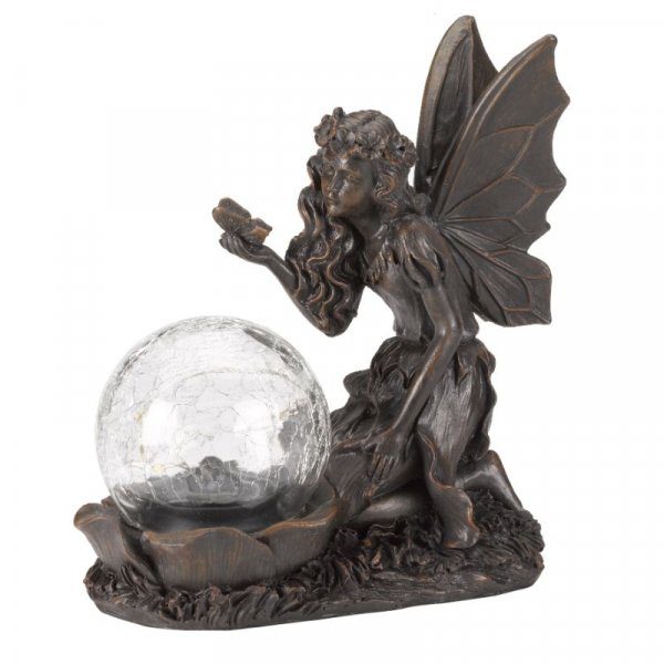 Gazing Fairy Sphere Solar Powered Garden Light 5050642068079